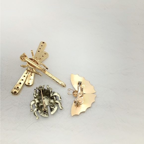 Bug Butterfly and Dragonfly Brooches - Picture 3 of 3